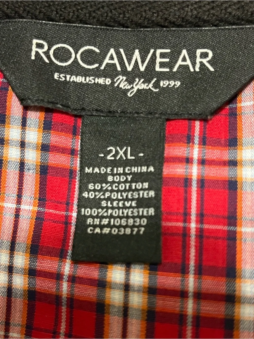 Rocawear Navy Blue Red White Varsity Bomber Jacket With Graphic Back 2XL